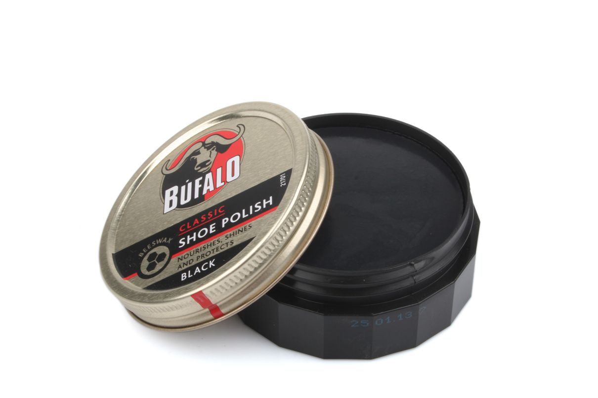 Гуталин для обуви Bufalo SHOE POLISH SCHWARZ черный 75 мл