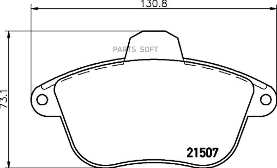 

Тормозные колодки HELLA PAGID/BEHR дисковые 8DB355019071