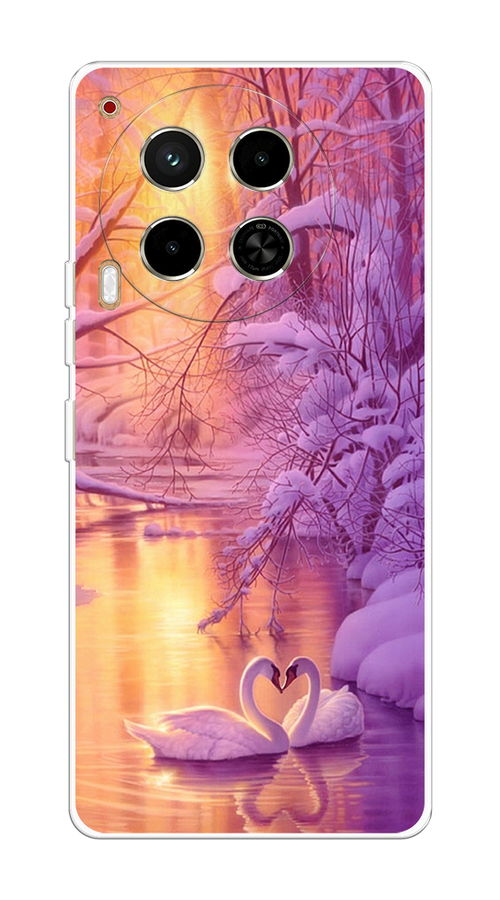 

Чехол на Tecno Camon 30 4G "Зима 1", Фиолетовый;желтый, 305650-1