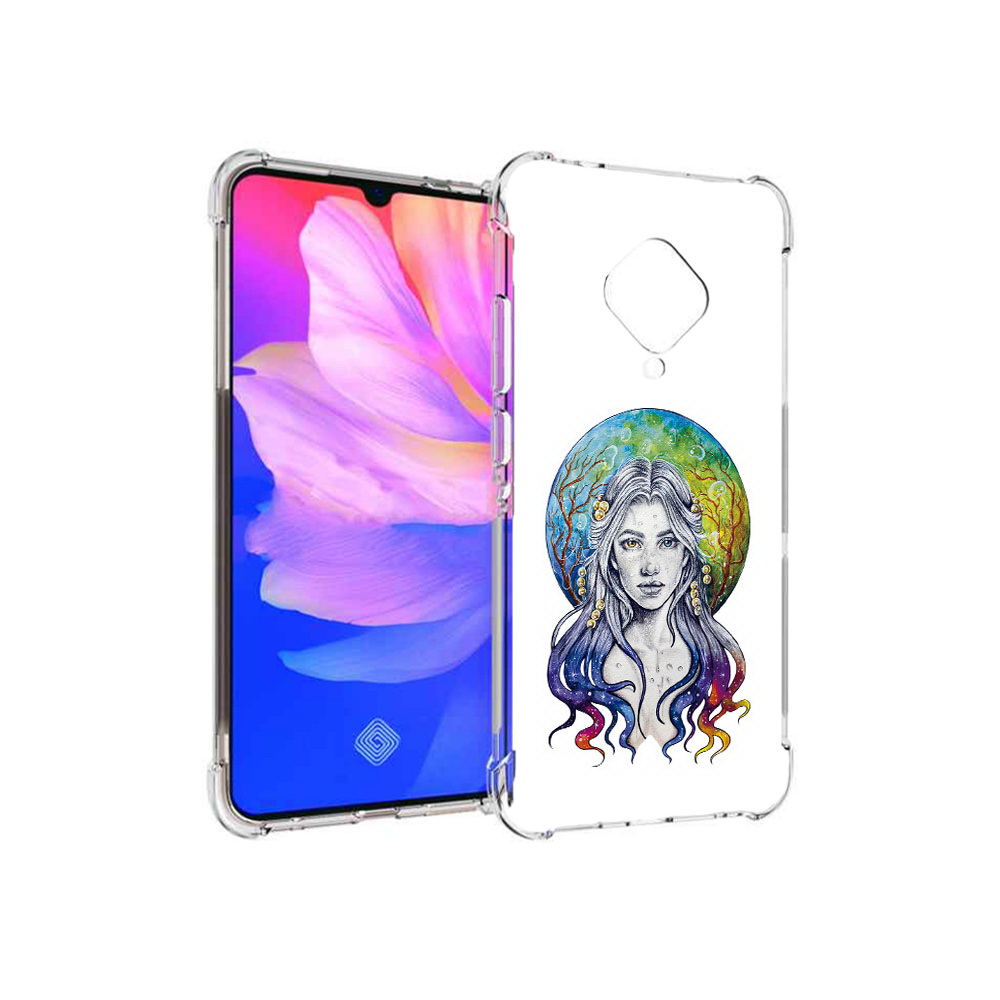 

Чехол MyPads Tocco для Vivo V17 девушка с красивыми волосами (PT147343.378.313), Прозрачный, Tocco