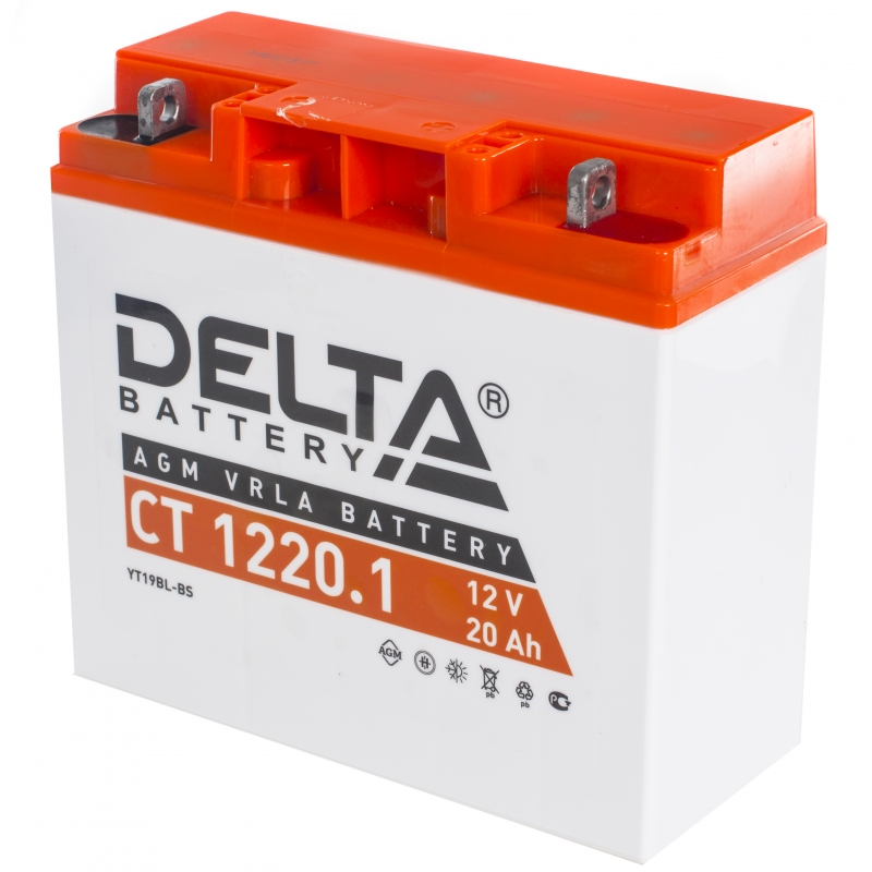 

Аккумулятор delta battery мото agm 20 а/ч обратная r+ 177x88x154 cca270 а