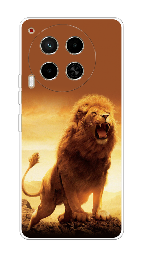 

Чехол на Tecno Camon 30 4G "Львиный рык", Коричневый;желтый;оранжевый, 305650-1