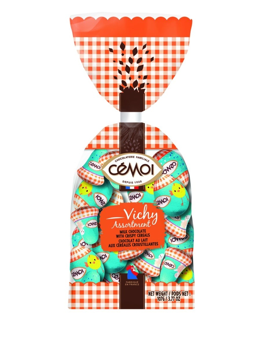 

Ассорти шоколадных яиц Cemoi с хрустящими криспами, 107г, 3173286783701