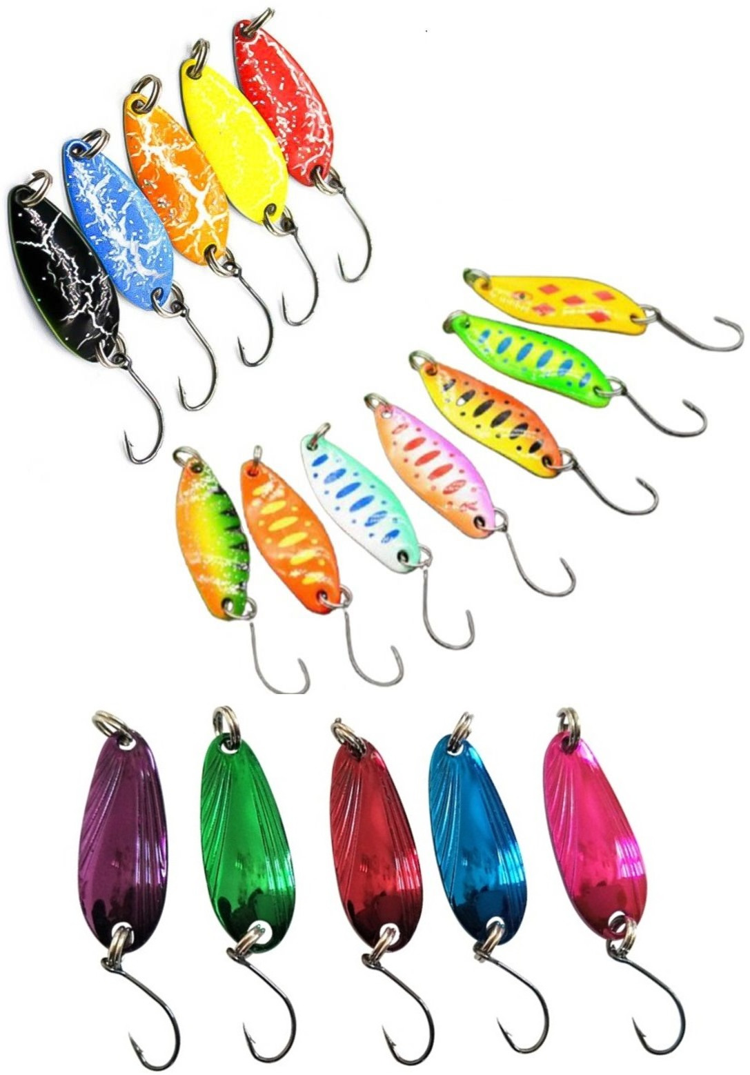 

Форелевые блесны. Набор 17 штук. Lucky Fish. KIT3851, KIT3851