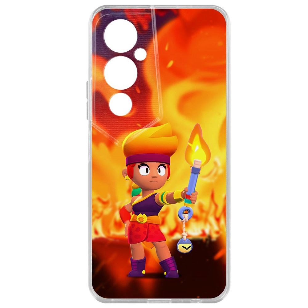 

Чехол-накладка Brawl Stars-Амбер для Tecno Pova 4 Pro, Прозрачный