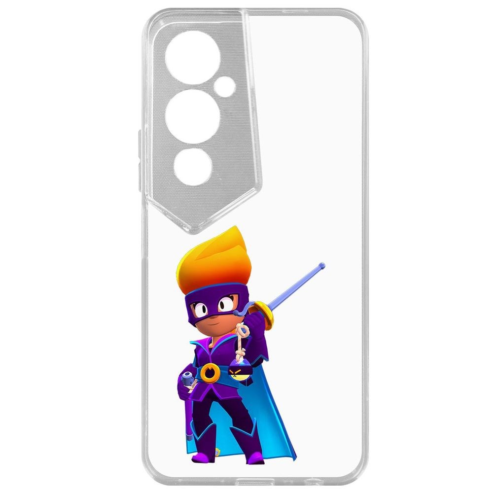 

Чехол-накладка Brawl Stars-Амбер де Ла Вега для Tecno Pova 4 Pro, Прозрачный