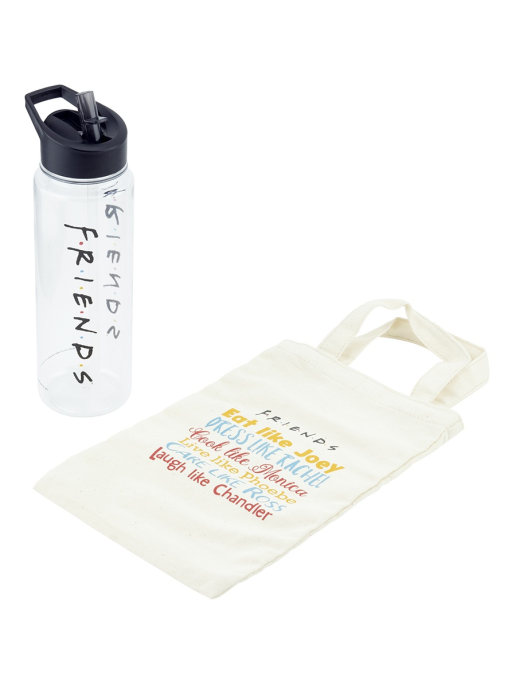 фото Набор paladone friends water bottle and tote gift set