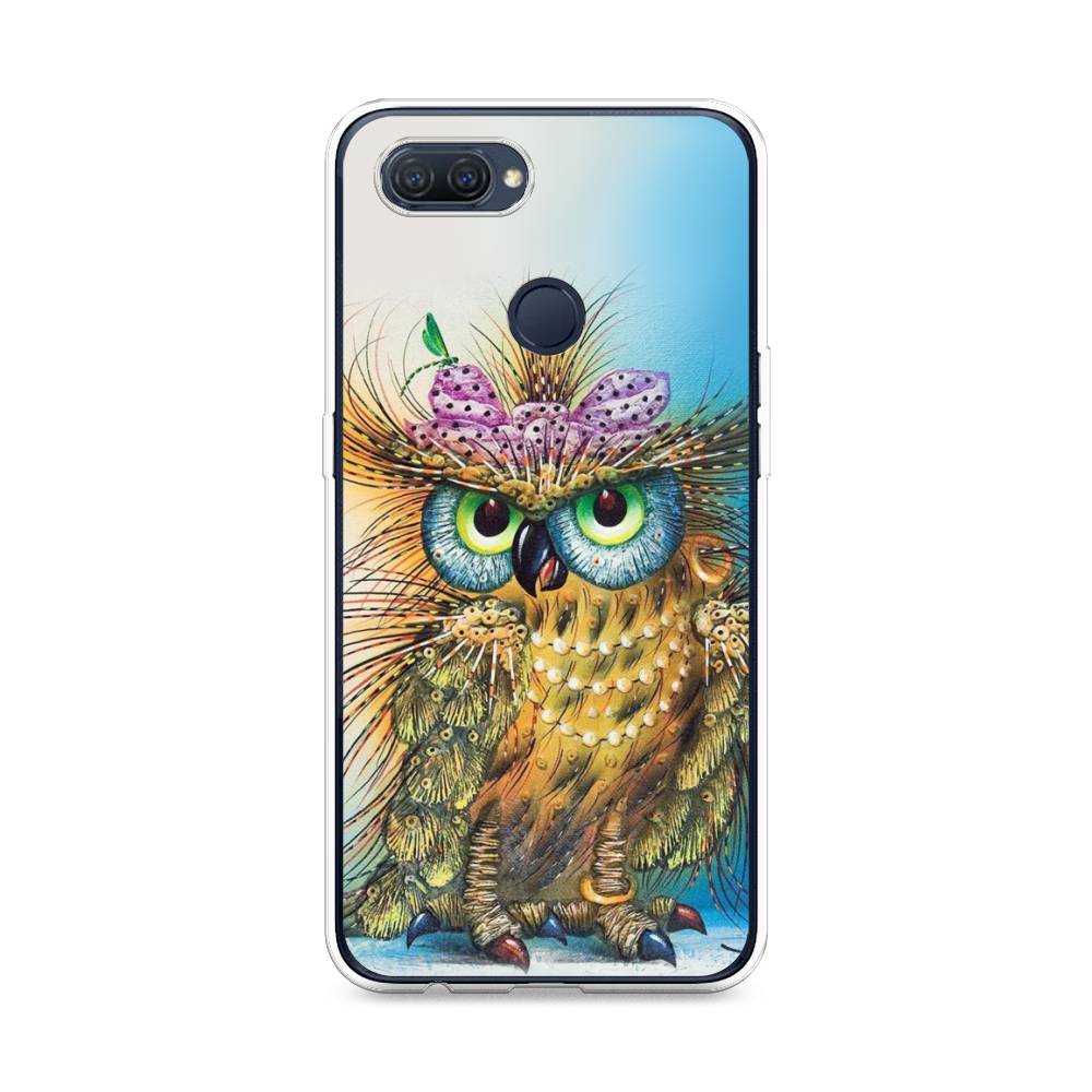 

Чехол для Oppo A12 "Модная сова", Коричневый;голубой, 253450-1