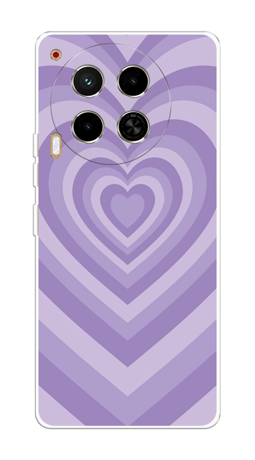 

Чехол на Tecno Camon 30 4G "Violet heart latte", Фиолетовый, 305650-1