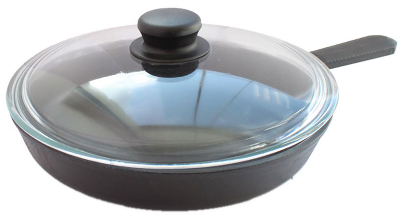 Сковорода универсальная Камская посуда 24 см черный ч4042 чугунная 240х40