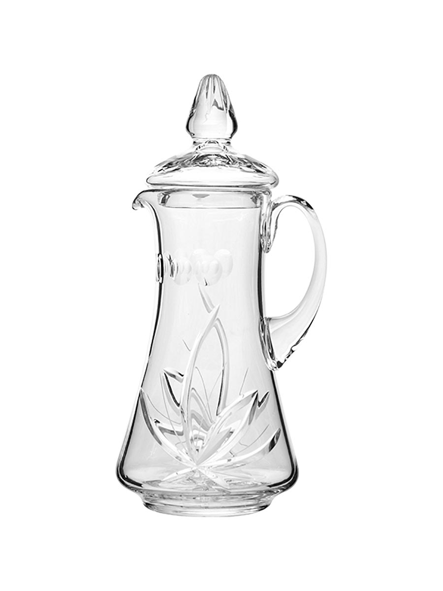 

Кувшин с крышкой Neman Цветок, 1,5 л 6103-90043-22576, Прозрачный, CB-6103-900/43-22576