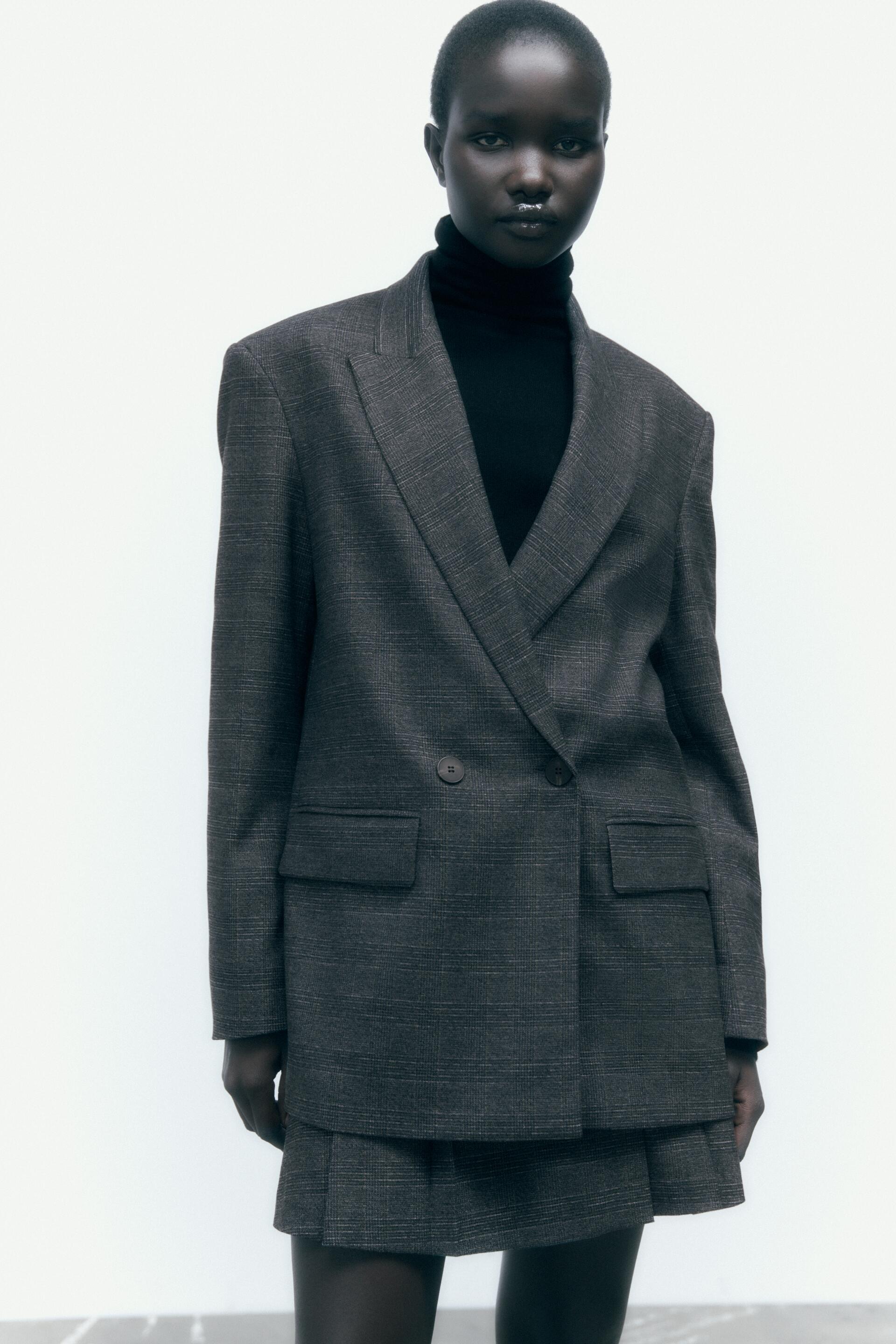 

Блейзер женский ZARA 02076762 синий M, 02076762