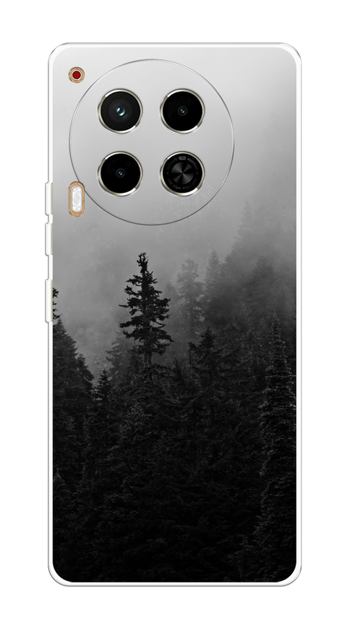 

Чехол на Tecno Camon 30 4G "Туманный лес", Серый;черный, 305650-1