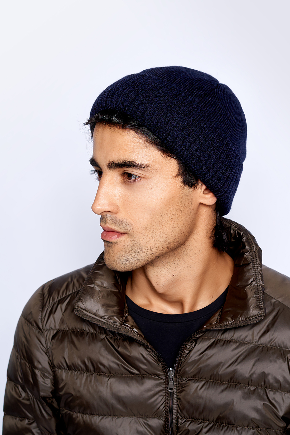 

Шапка бини мужская Baon B849503 deep navy, р.58, B849503