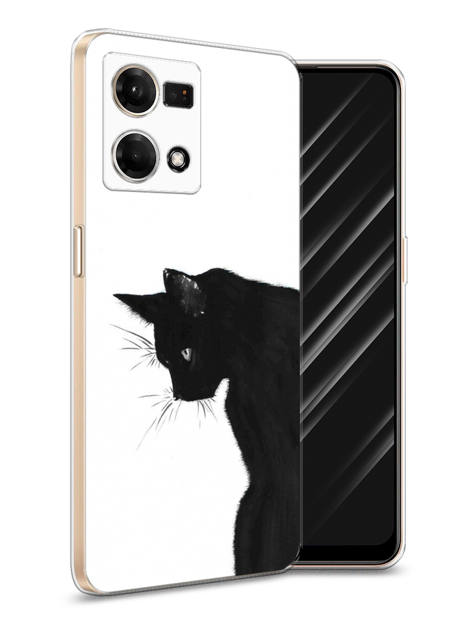 

Чехол Awog на Oppo Reno 8 4G "Black cat", Черный;белый, 2511450-1