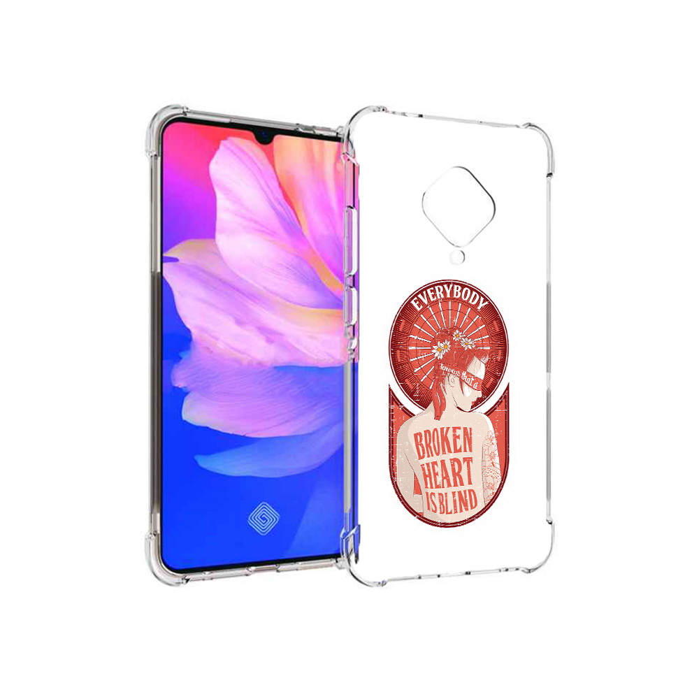 

Чехол MyPads Tocco для Vivo V17 девушка разбитое сердце (PT147343.378.310), Прозрачный, Tocco