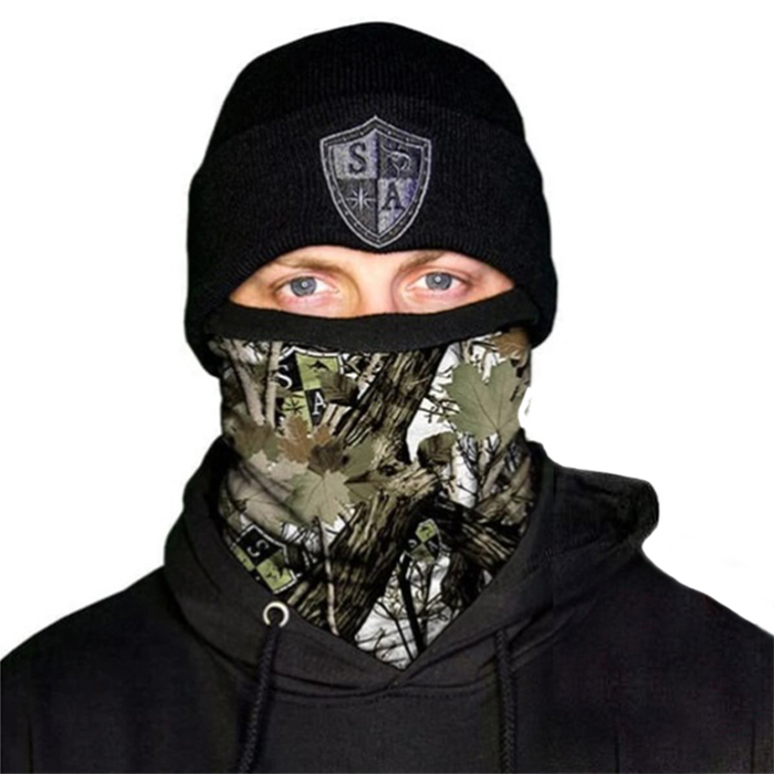 фото Бафф флисовый зимний с утеплителем sa co. sa white forest camo fleece lined face shield