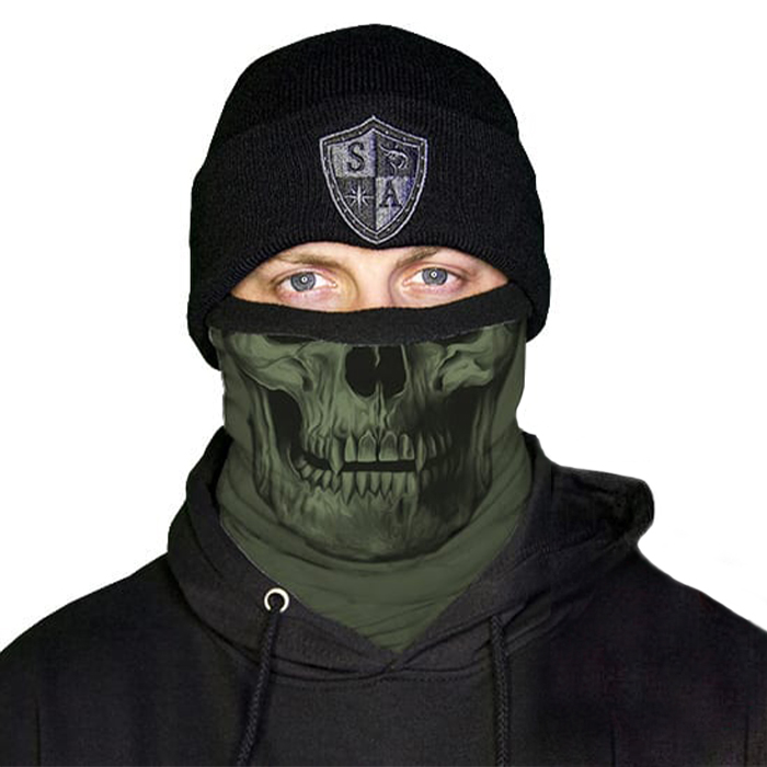 фото Бафф флисовый зимний с утеплителем sa co. od green skull