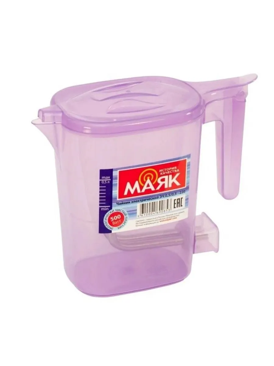 

Чайник электрический Маяк 500ML 0.5 л фиолетовый, 500ML