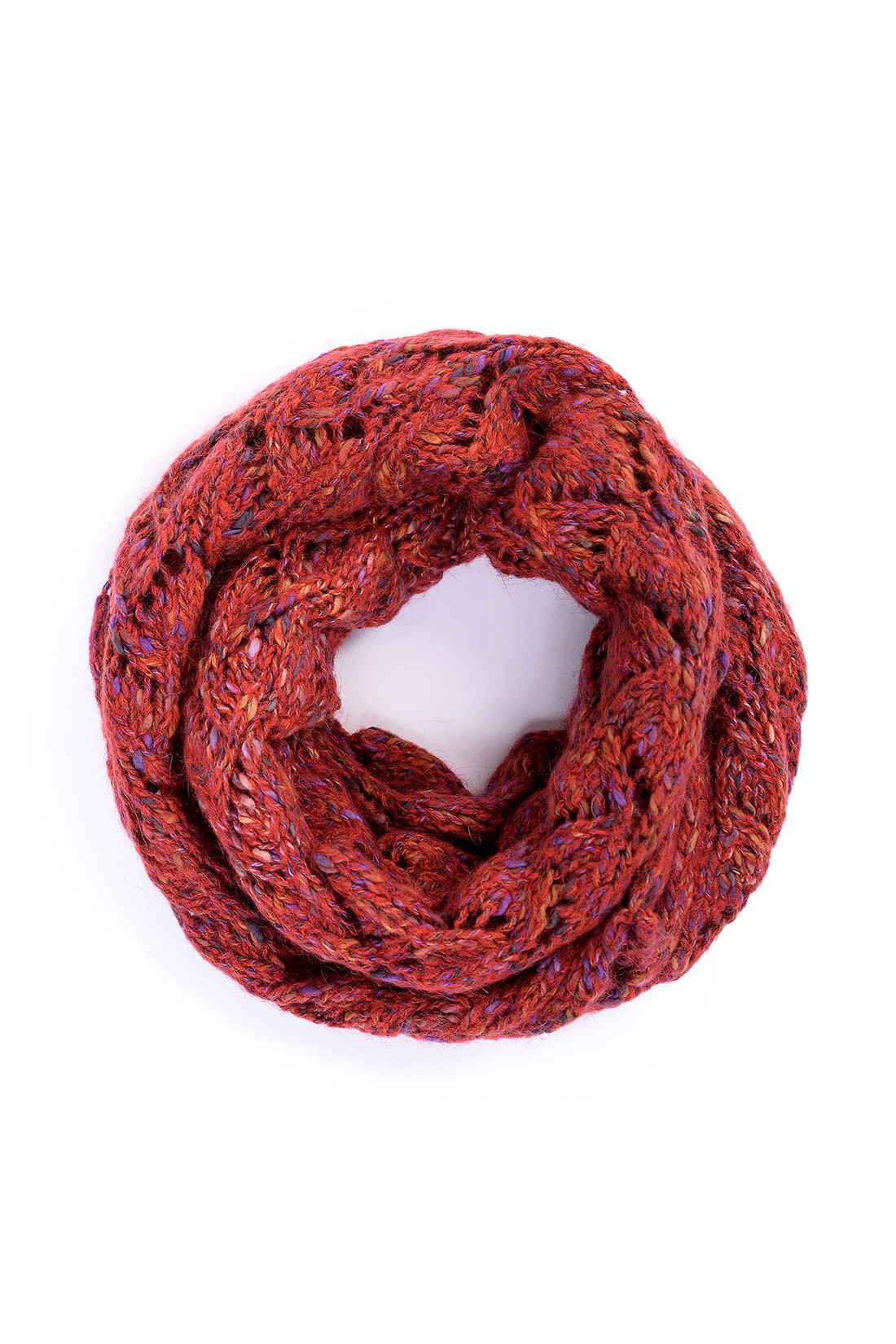 

Снуд женский Baon B359541 light red melange, 40х120 см, Красный, B359541