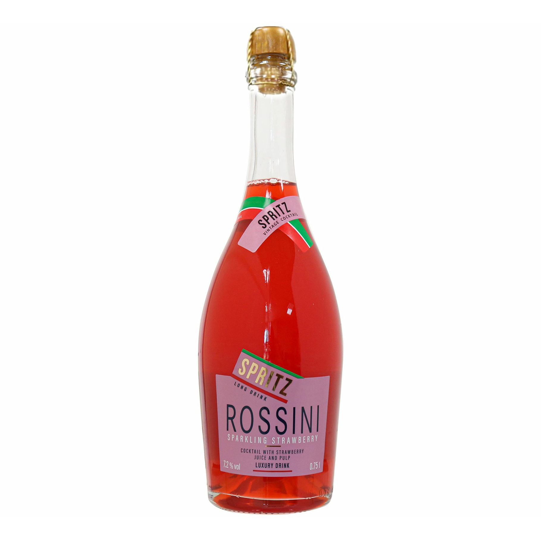 

Коктейль Spritz Rossini клубника-игристое вино газированный 7,2% 0,75 л