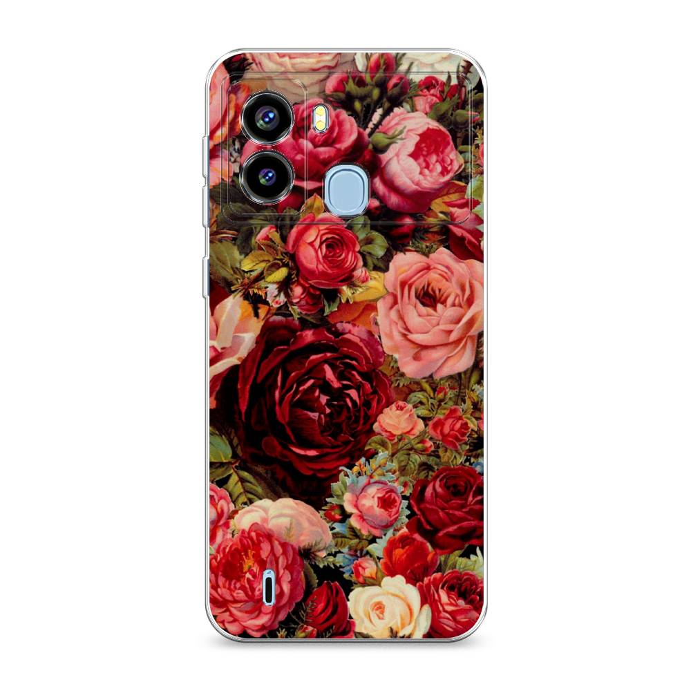 

Чехол Awog на Tecno Pop 6 "Розы винтажные", 302050-8