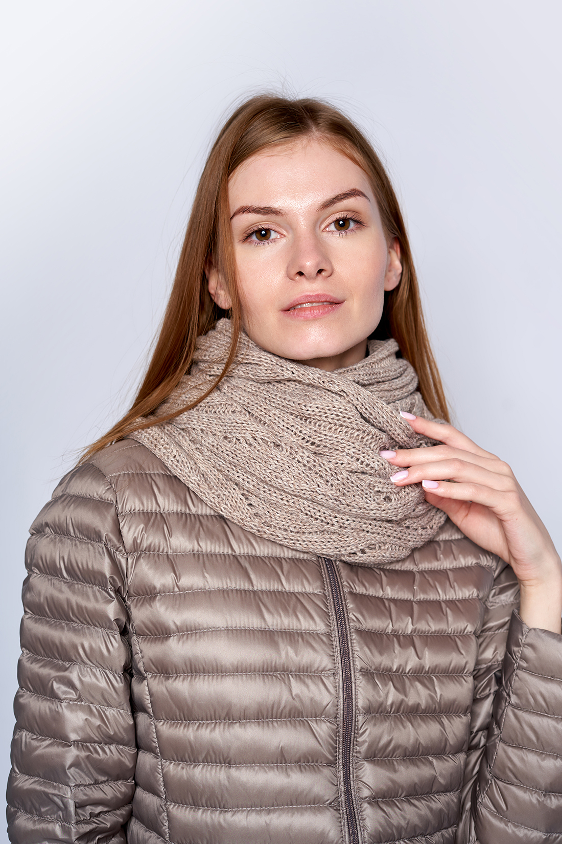 

Снуд женский Baon B359527 ashwood melange, 120х45 см, Коричневый, B359527