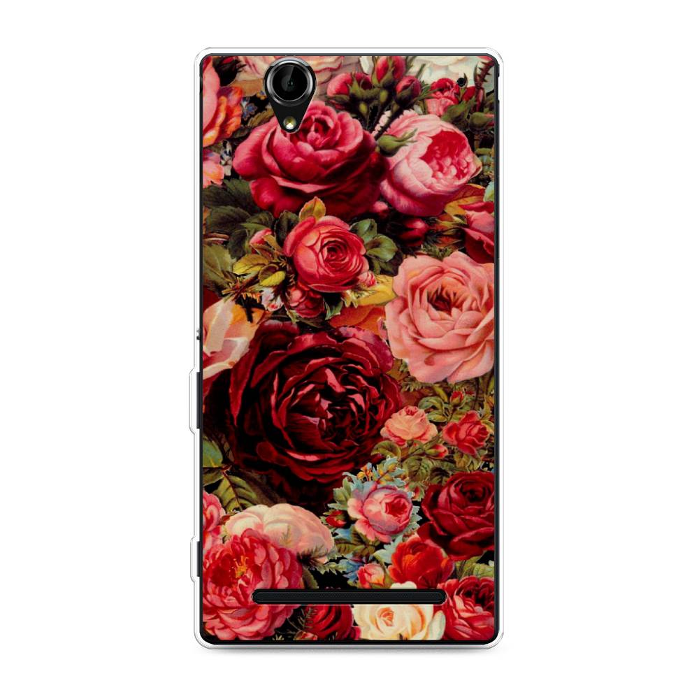 

Чехол Awog на Sony Xperia T2 Ultra "Розы винтажные", 50950-8