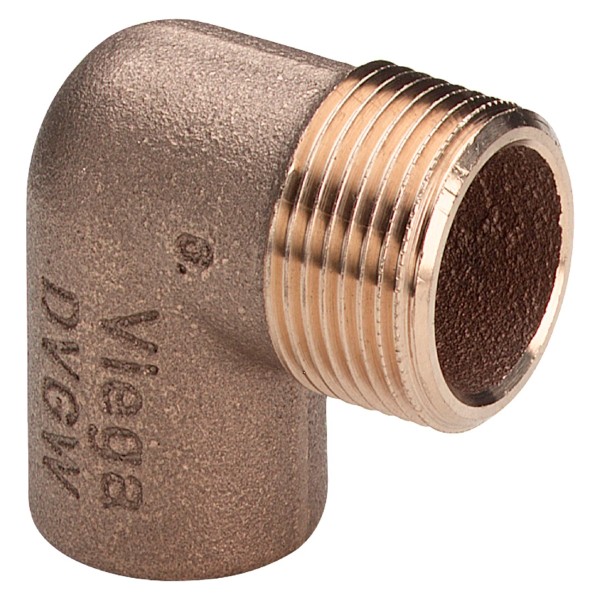 фото Угольник 90° viega переходной бронза 1"х28 мм