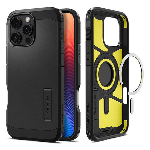 

Чехол Spigen Tough Armor MagSafe для iPhone 16 Pro Max (ACS08013) черный (Black), Tough Armor MagSafe
