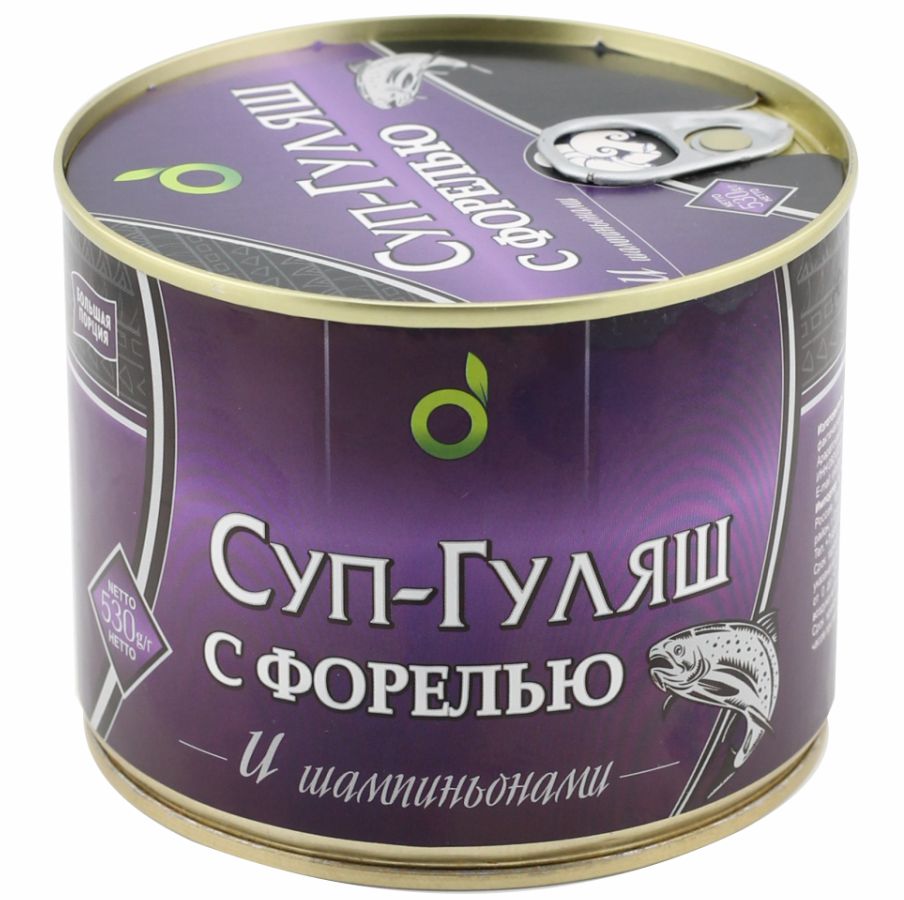 Суп Ecofood гуляш с форелью и шампиньонами, 530 г