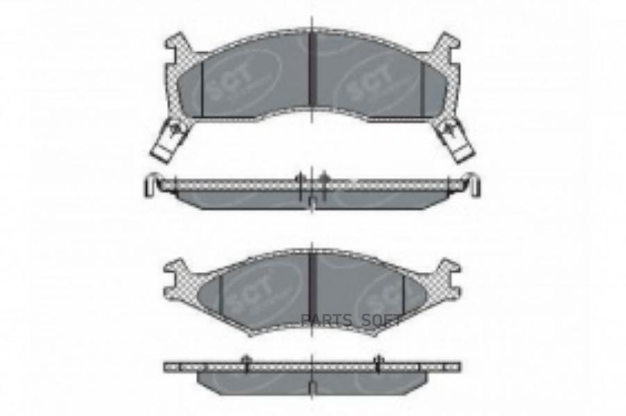 

Тормозные колодки SCT sp267