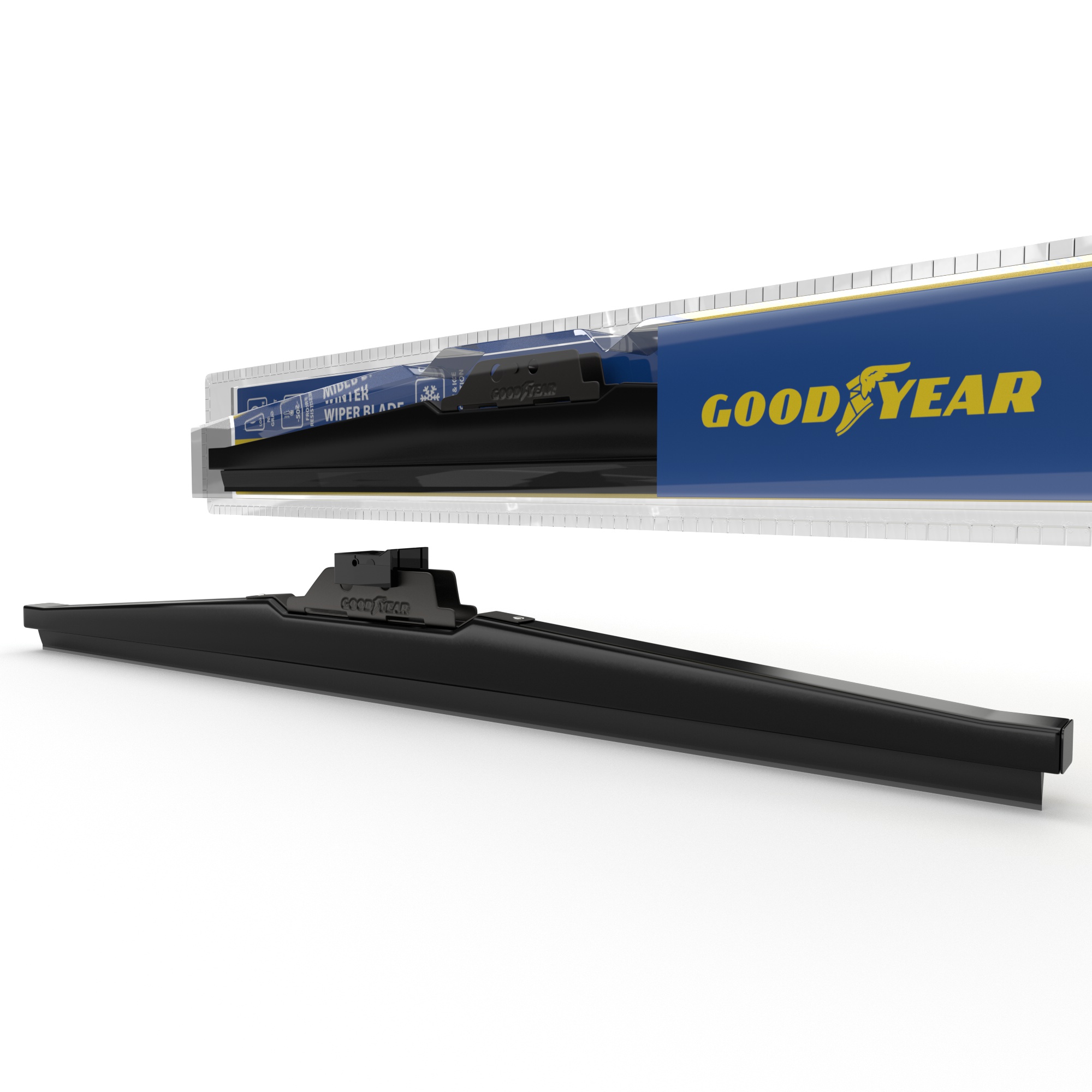 фото Зимняя щетка стеклоочистителя goodyear winter 21"/53 cm, 4 переходника