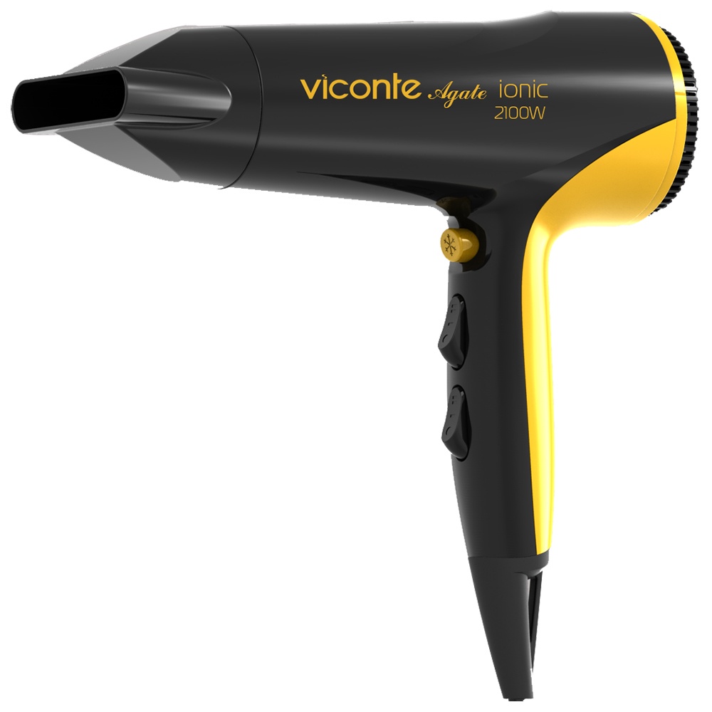 фото Фен viconte vc-3721 black/yellow