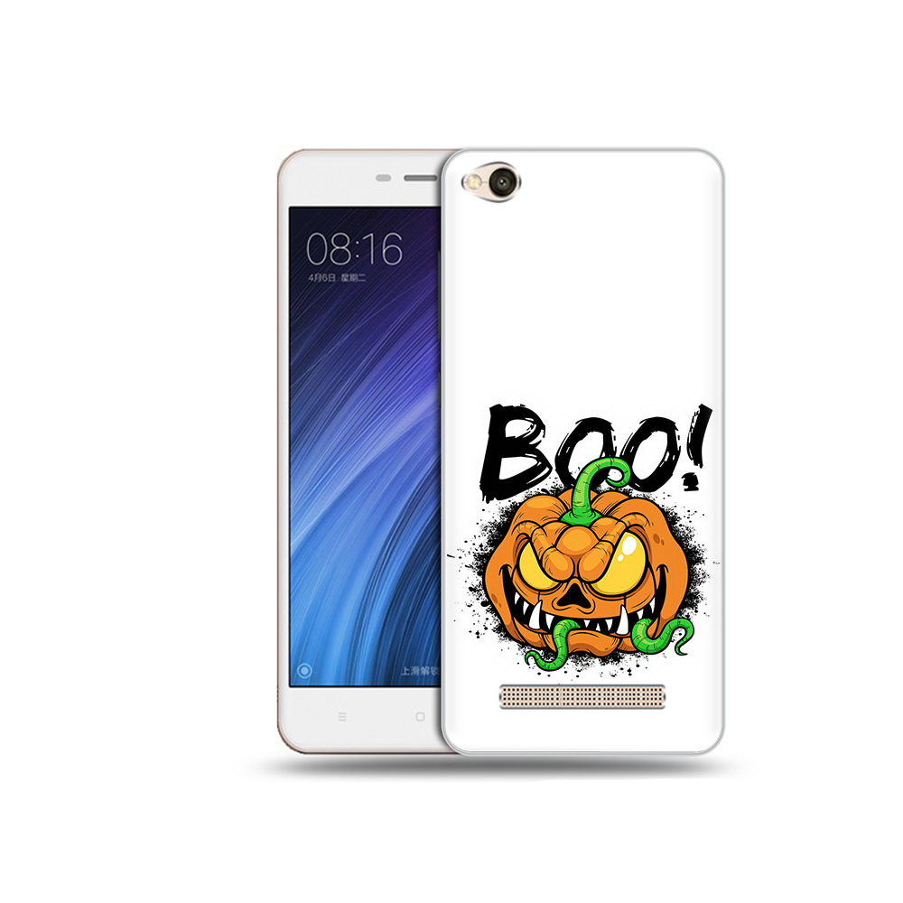 

Чехол MyPads Tocco для Xiaomi Redmi 4A Хэллоуин бу (PT46130.318.193), Прозрачный, Tocco