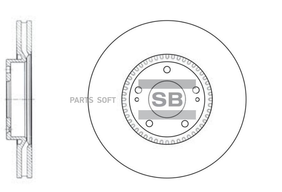 

Диск тормозной передний HYUNDAI iX35/KIA Sportage III 10-> SANGSIN BRAKE SD1069