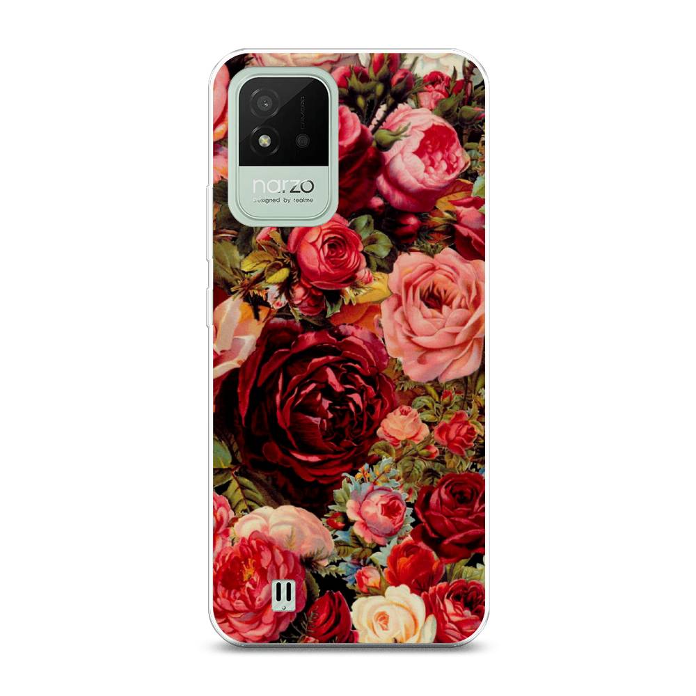 

Чехол Awog на Realme Narzo 50i "Розы винтажные", 2510050-8
