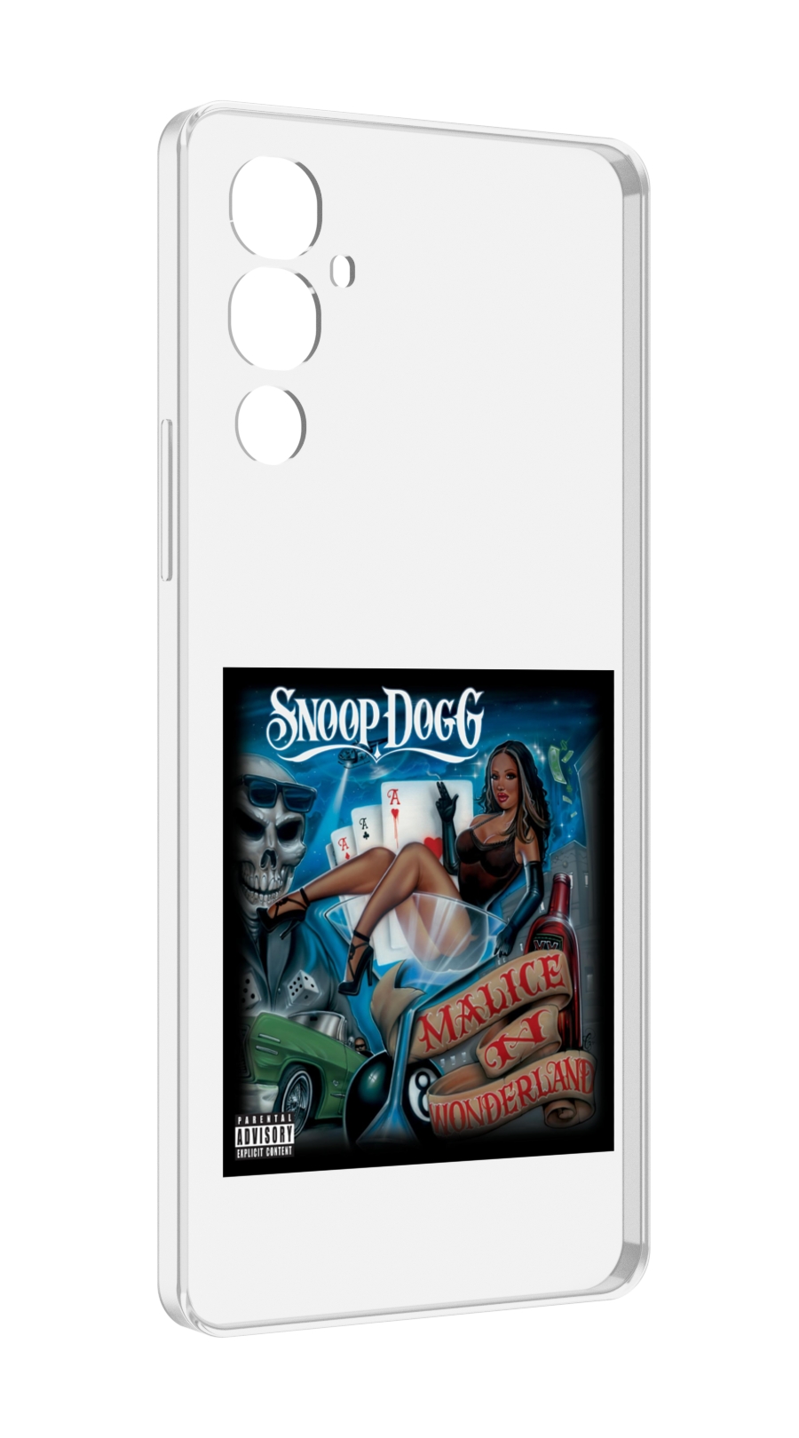 Чехол MyPads Snoop Dogg MALICE N WONDERLAND для Tecno Pova 4 Tocco