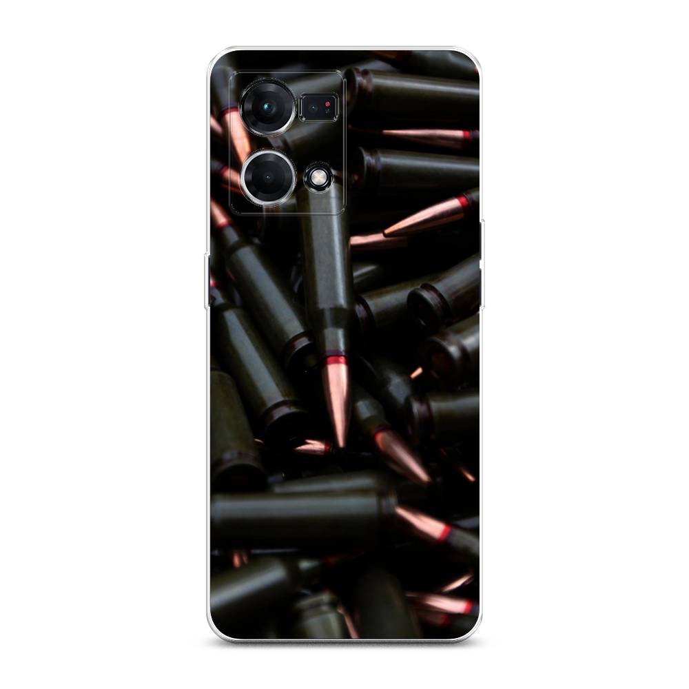

Чехол Awog на Oppo Reno 8 4G "Пули черные", Черный, 2511450-5