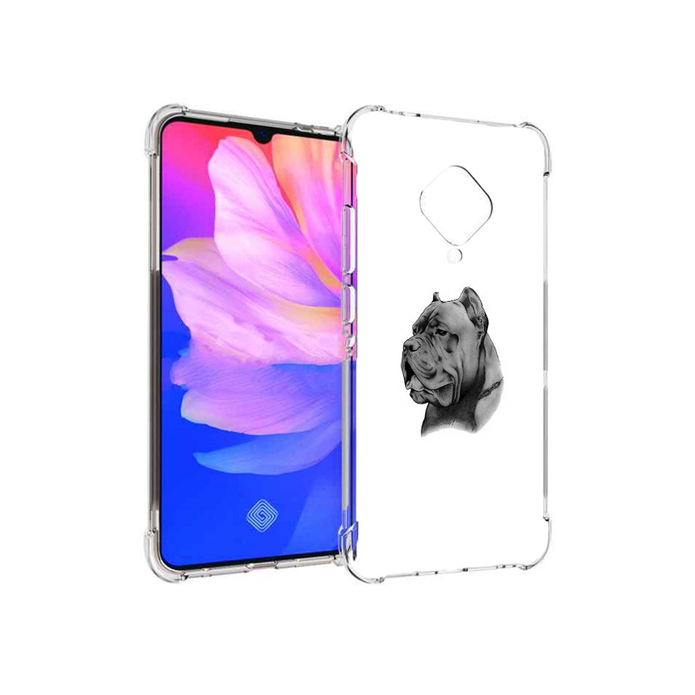 

Чехол MyPads Tocco для Vivo V17 грозный бульдог (PT147343.378.300), Прозрачный, Tocco