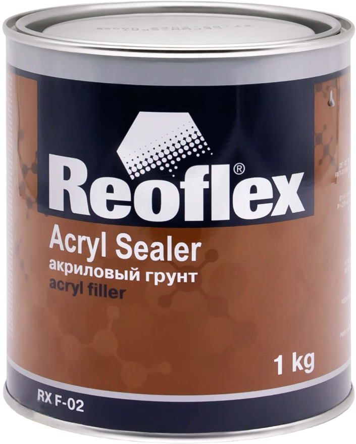 Грунт Reoflex акриловый 3+1 серый 1,0 л (БЕЗ ОТВЕРДИТЕЛЯ, нужен отвердитель 192215t)