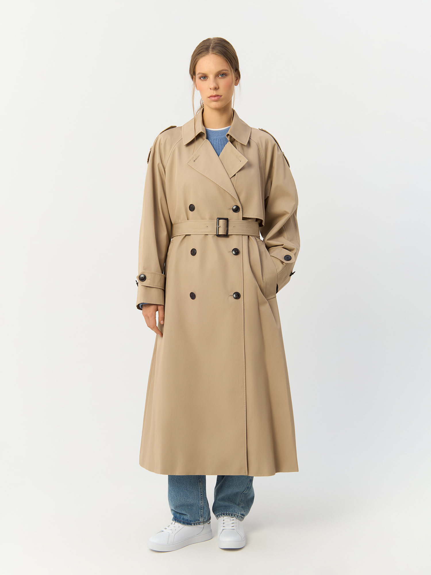 

Плащ женский Tommy Hilfiger WW0WW43336 бежевый S-M, WW0WW43336