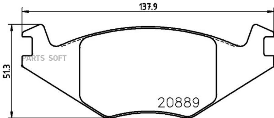 

Тормозные колодки HELLA PAGID/BEHR дисковые 8DB355017491