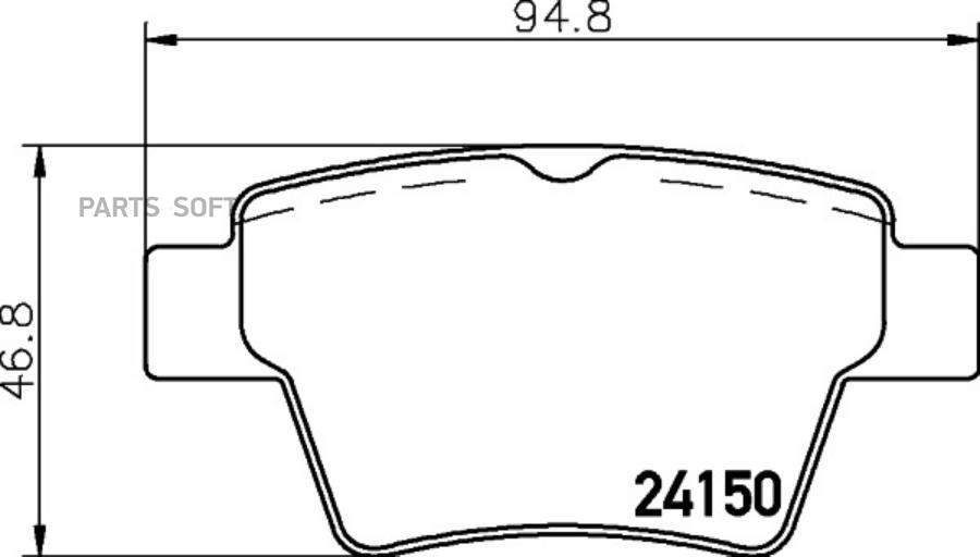 

Тормозные колодки HELLA PAGID/BEHR дисковые 8DB355011821
