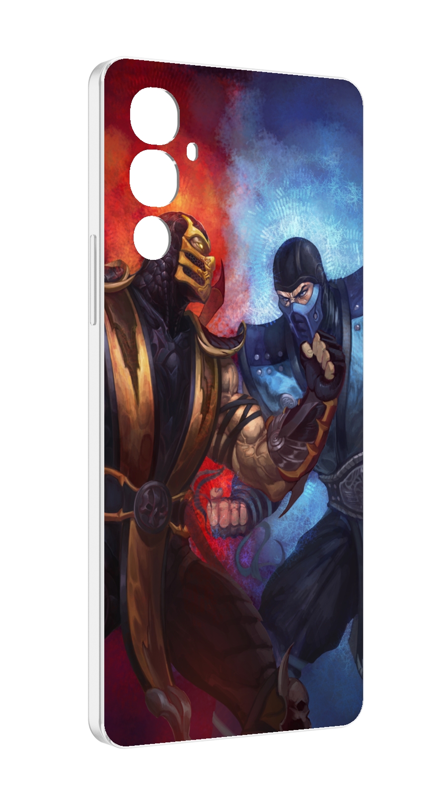 

Чехол MyPads Mortal Kombat art для Tecno Pova 4, Прозрачный, Tocco