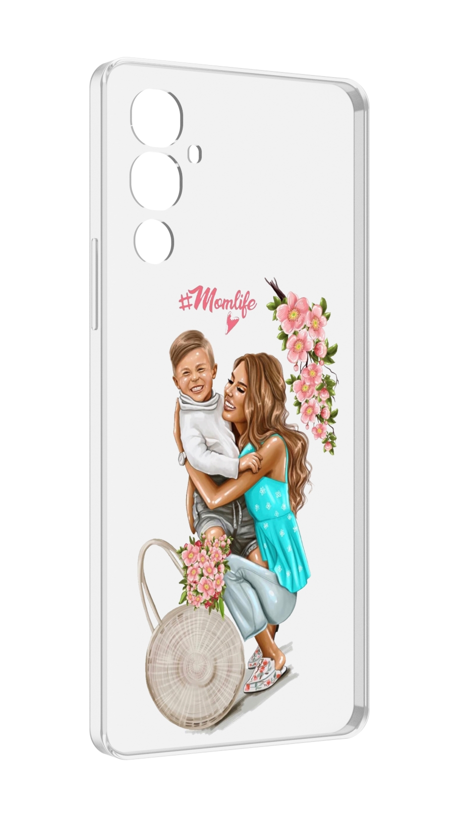 

Чехол MyPads Momlife для Tecno Pova 4, Прозрачный, Tocco