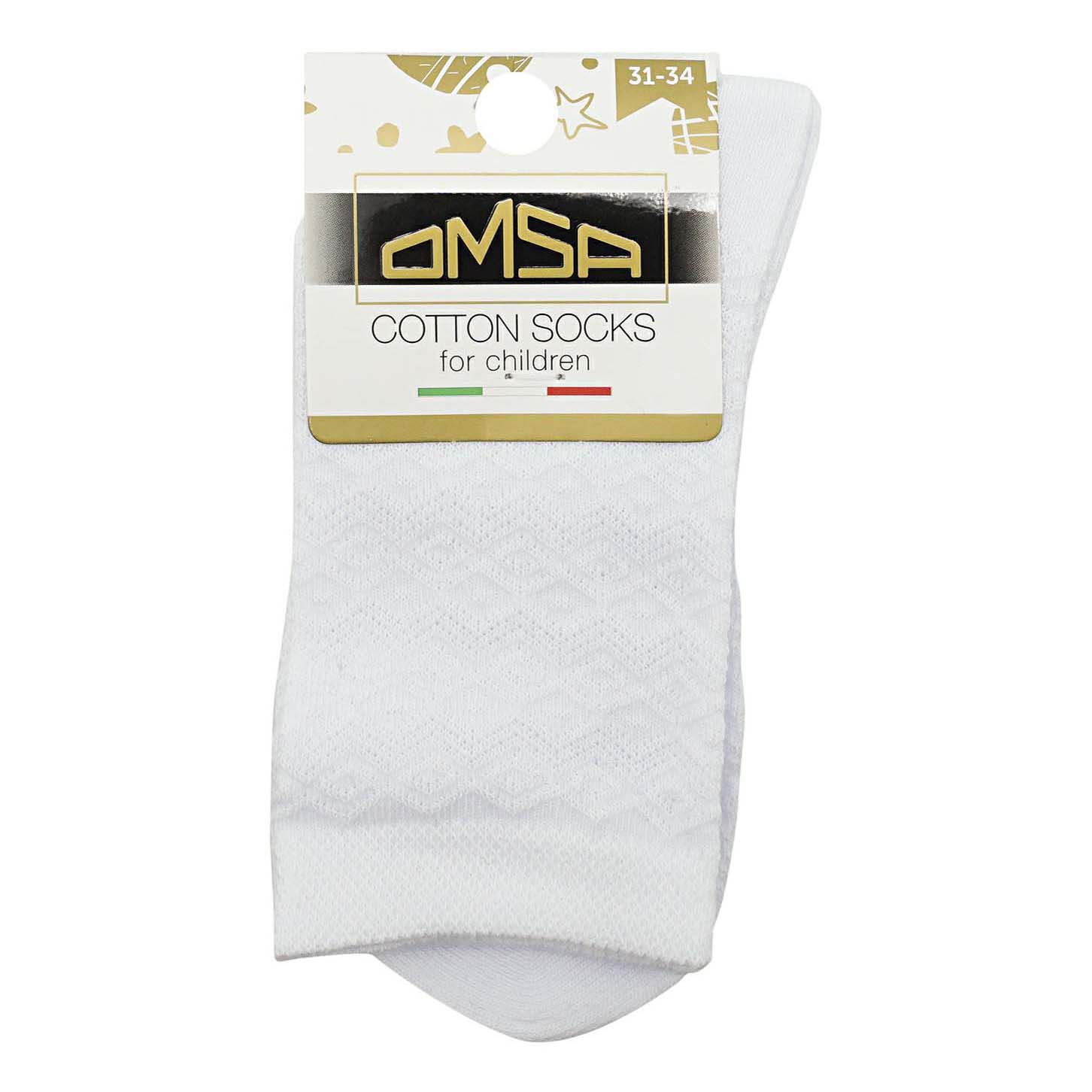 

Носки детские Omsa C1001 хлопок Bianco белый р 31-34