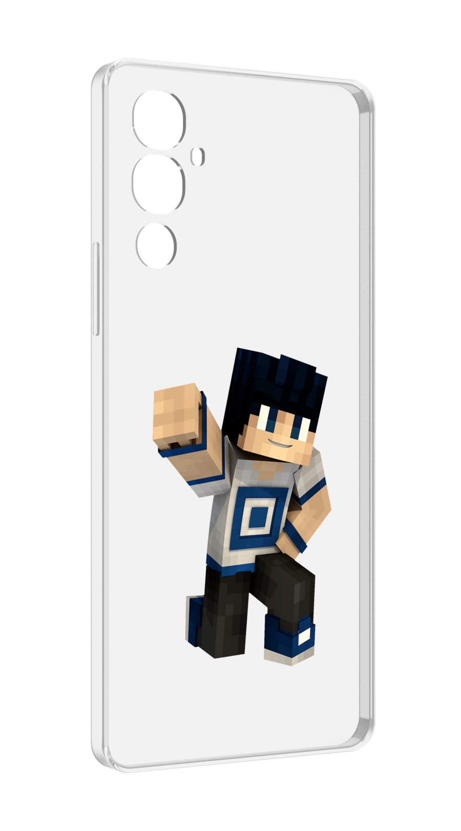 

Чехол MyPads Minecraft-1 для Tecno Pova 4, Прозрачный, Tocco