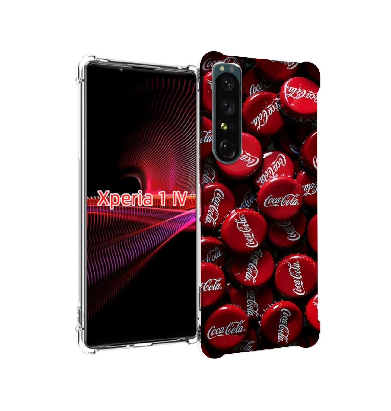 

Чехол накладка MyPads крышки от кокаколы для Sony Xperia 1 IV, Прозрачный, Tocco