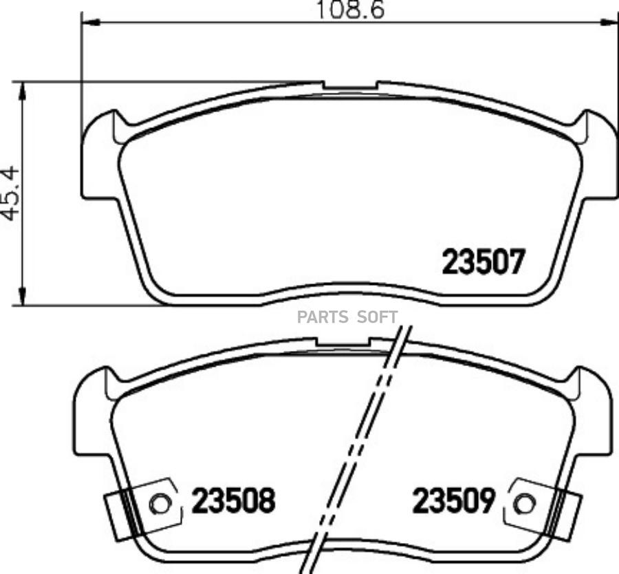 

Тормозные колодки HELLA PAGID/BEHR дисковые 8DB355009631